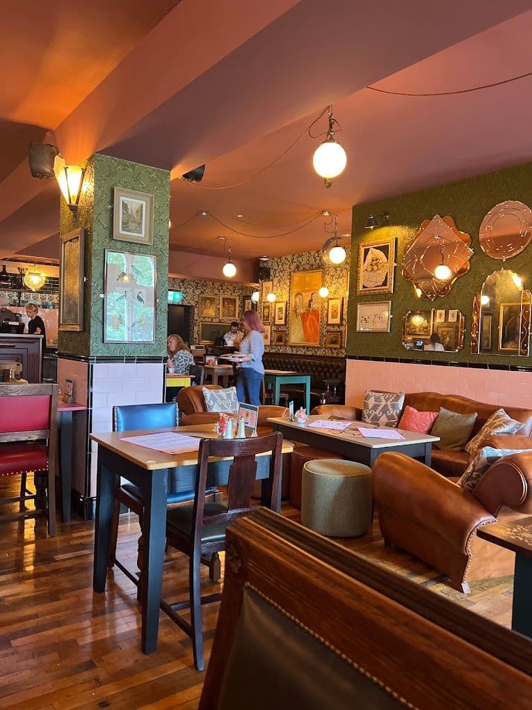 Lighting installed throughout a commercial interior